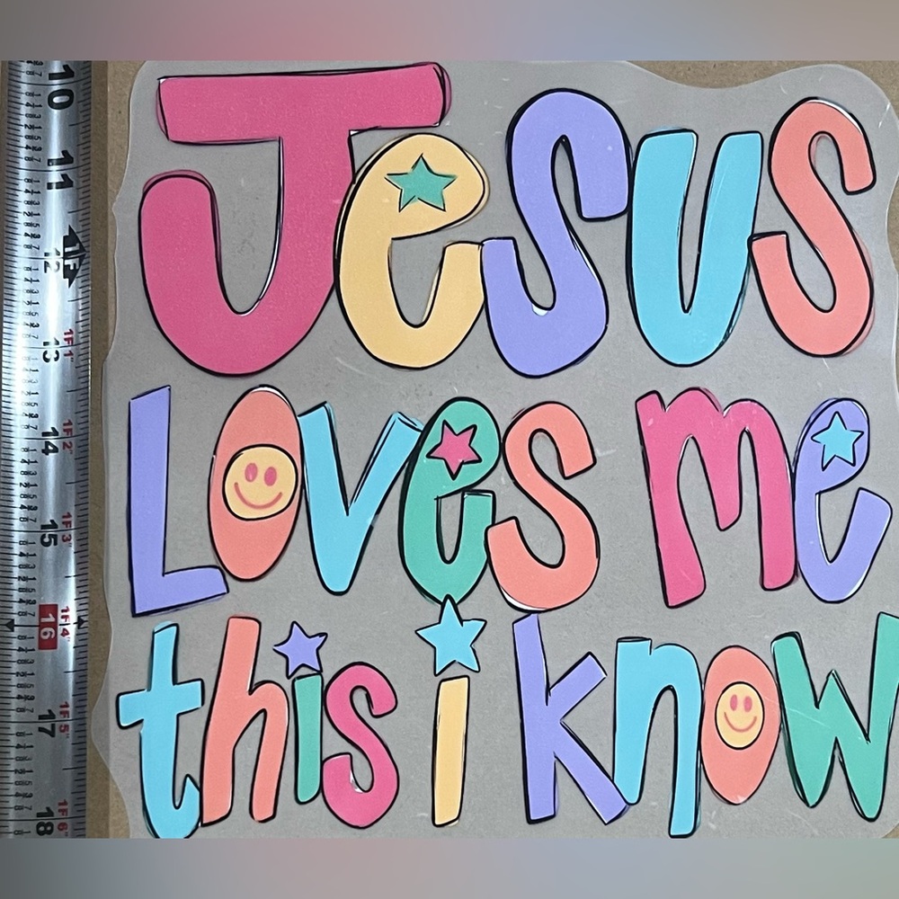 Colorful Inspirational DTF transfer